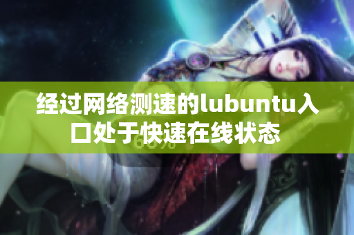 经过网络测速的lubuntu入口处于快速在线状态 