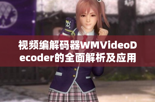 视频编解码器WMVideoDecoder的全面解析及应用实践