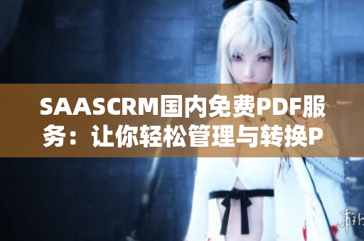SAASCRM国内免费PDF服务：让你轻松管理与转换PDF文件