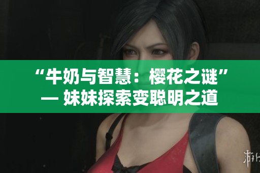 “牛奶与智慧：樱花之谜” — 妹妹探索变聪明之道