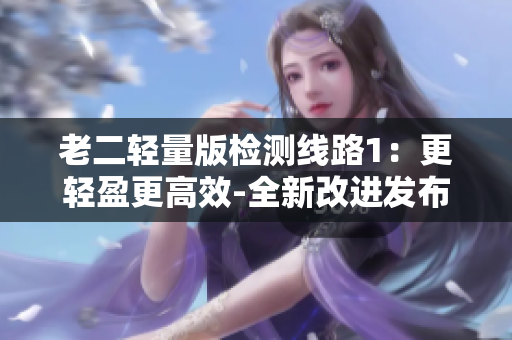 老二轻量版检测线路1：更轻盈更高效-全新改进发布