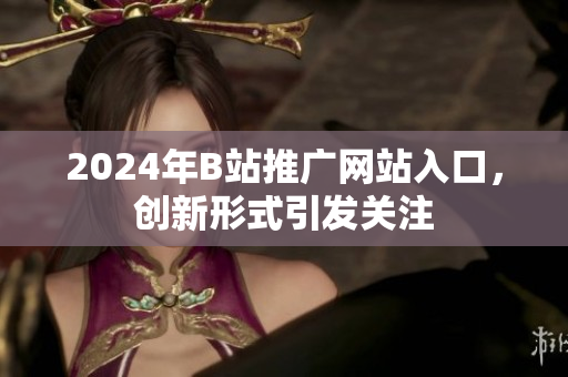 2024年B站推广网站入口，创新形式引发关注