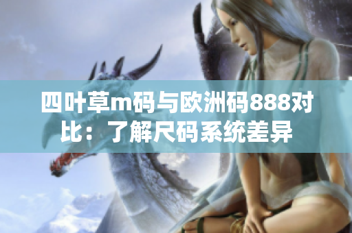 四叶草m码与欧洲码888对比：了解尺码系统差异