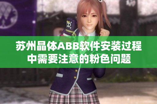 苏州晶体ABB软件安装过程中需要注意的粉色问题