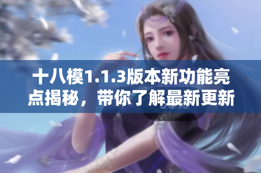 十八模1.1.3版本新功能亮点揭秘，带你了解最新更新内容
