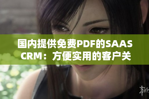 国内提供免费PDF的SAAS CRM：方便实用的客户关系管理解决方案