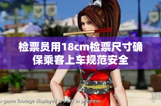 检票员用18cm检票尺寸确保乘客上车规范安全