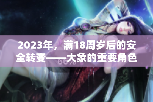 2023年，满18周岁后的安全转变——大象的重要角色