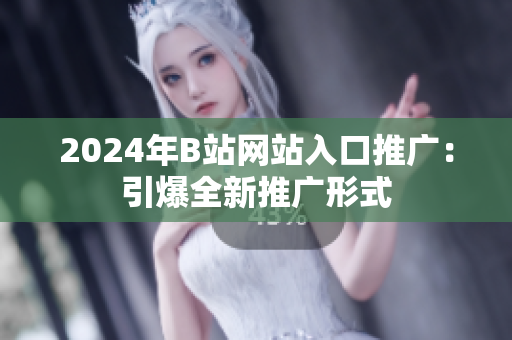 2024年B站网站入口推广：引爆全新推广形式