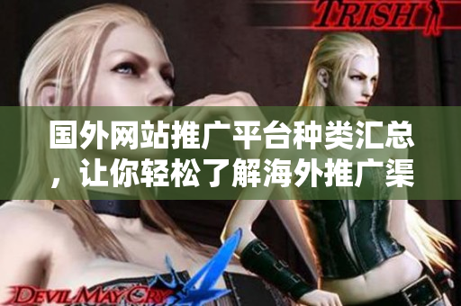 国外网站推广平台种类汇总，让你轻松了解海外推广渠道