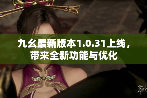 九幺最新版本1.0.31上线，带来全新功能与优化