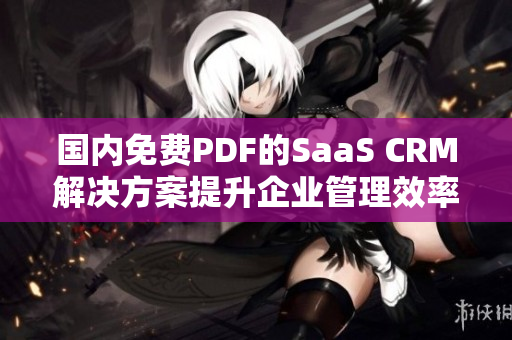 国内免费PDF的SaaS CRM解决方案提升企业管理效率
