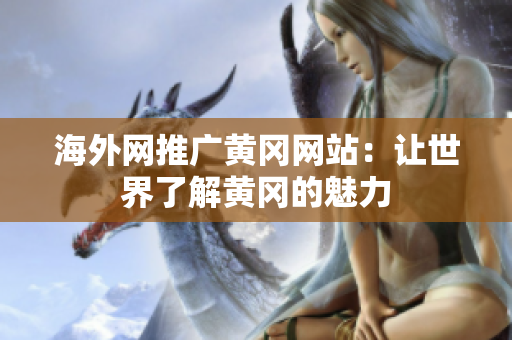 海外网推广黄冈网站：让世界了解黄冈的魅力