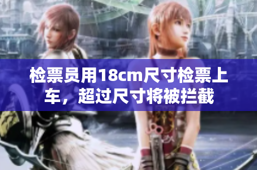 检票员用18cm尺寸检票上车，超过尺寸将被拦截